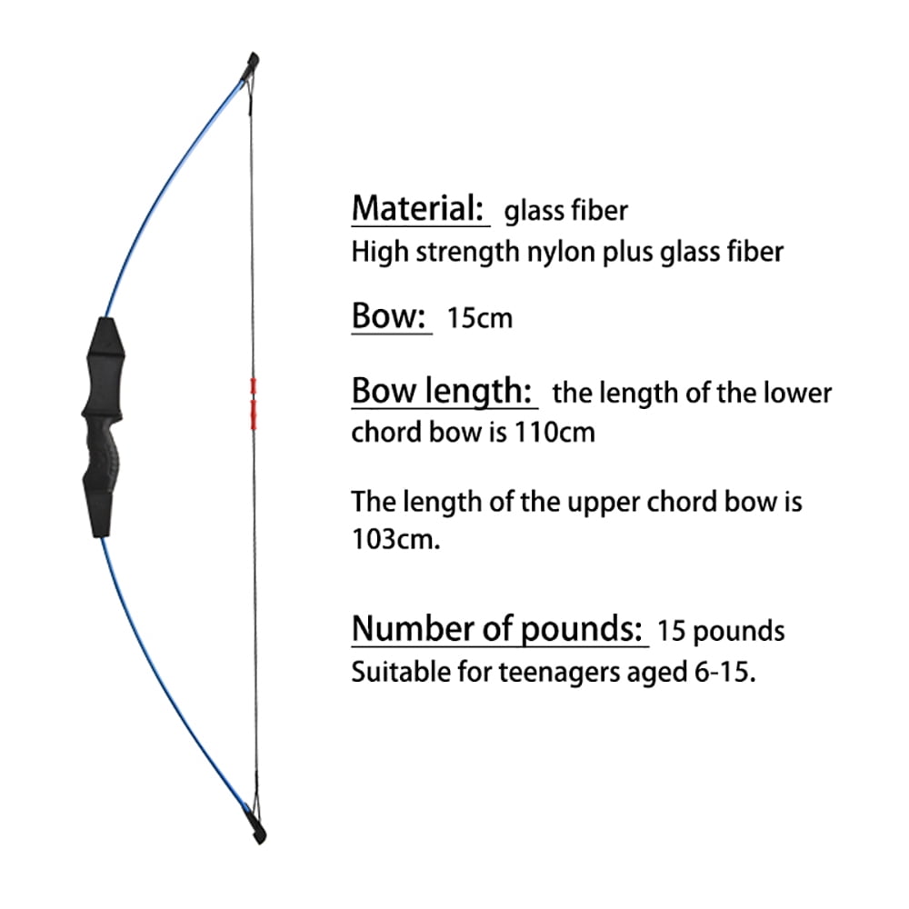 Runzkzy Youth's Direct Pull Training Bow and Arrow Outdoor Archery Competition Equipment Competitive Sports Bow and Arrow