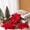 Red, variant on SHIMELE Imitation Christmas Flowers Poinsettia Holiday Decor Faux Floral Arrangement Tabletop Decoration Easy Maintenance Home Aesthetic