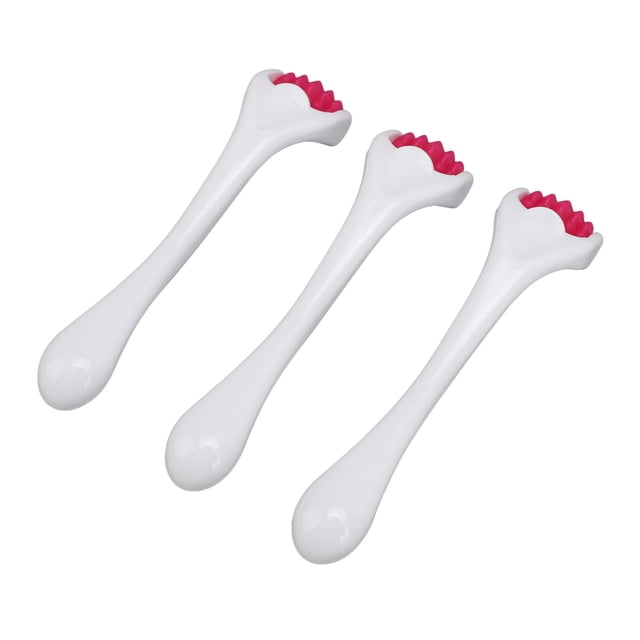 Rodillo De Masaje Muscular Facial, 3 Piezas Para Aliviar La Fatiga, Rodillo Facial De Relajación Profunda De Silicona Para El Hogar