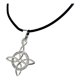 thumbnail image 2 of JOYARIS Collar De Caucho Ajustable Nudo De Bruja Zirconias Plata 925 DM-0000623, 2 of 4