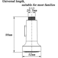 thumbnail image 5 of Rociador de repuesto para grifo de cocina con cabezal rociador de 2 modos, rociador universal para cabezal de grifo G1/2, cabezal rociador para grifo mezclador de cocina retráctil (níquel cepillado), 5 of 5