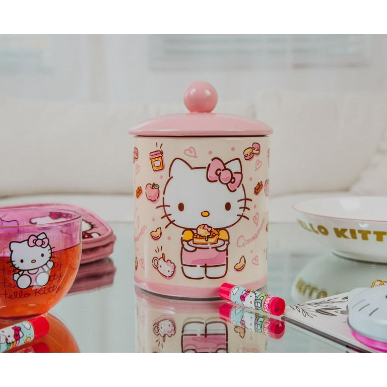 Sanrio Hello Kitty Apples and Cinnamon Ceramic Food Storage Snack Sanrio Hello Kitty Apples and Cinnamon Ceramic Food Storage Snack