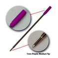 thumbnail image 3 of Jaymo Replacement for Cross 8511/8513/8515 - Measures 4.563 in / 116 mm Long - Ballpoint Pen Refill - 6 Purple, 3 of 4