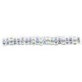 thumbnail image 1 of Naiovety 100 piezas de Rondelles de diamantes de imitación hechos a mano cuentas espaciadoras suministros de joyería cristal multicolor accesorios de Artesanía AB blanco 8MM100 Piezas Naiovety HA062301-08, 1 of 6