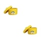 thumbnail image 1 of Billuyoard Cestas tejidas organizadoras plegables para soluciones de almacenamiento fáciles Cesta de almacenamiento de algodón lavable y amarillo con tapa L 2piezas, 1 of 4