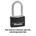 thumbnail image 2 of Master Lock Covered Aluminum Padlock, 40 mm (1-9/16 in) Body, 38 mm (1-1/2 in) Shackle, Keyed, 2 of 5