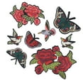 thumbnail image 4 of 8 Piezas Apliques de Tela Bordado Soledad Diseño de Mariposa, 4 of 6