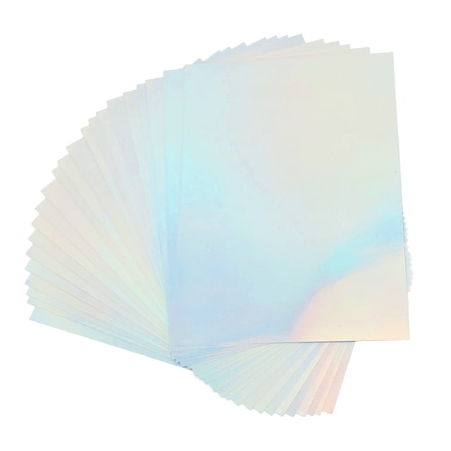 Papel adhesivo holográfico ANGGREK 22 hojas papel adhesivo holográfico imprimible