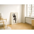 Affixzi Modern Western Cowgirl Lasso Silhouette Art Print | Rustic ...