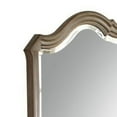 thumbnail image 2 of Wooden Molded Frame Mirror with Scalloped Design Top Taupe Brown - Saltoro Sherpi, 2 of 4