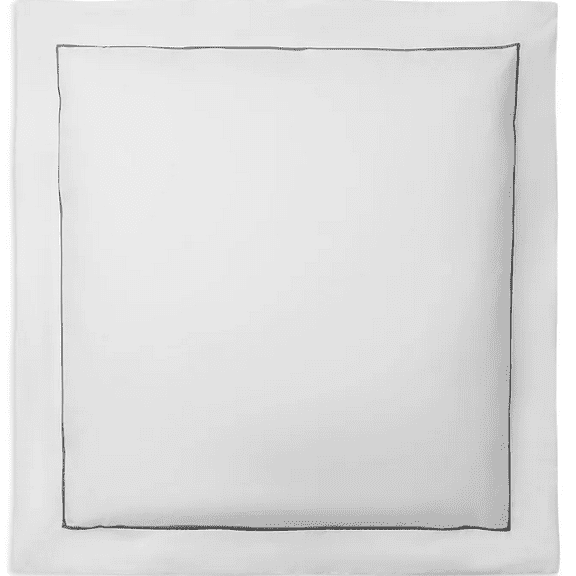 Ralph Lauren Grey Organic Cotton Percale Palmer Euro Sham