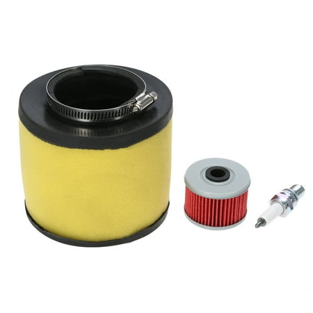 NEW Air Filter Oil Filter &Spark Plug for Honda Rancher 350 Foreman 400 (Best Air Filter Oil)