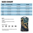 thumbnail image 5 of Lsque Astronaut Starry Night Print Men's Cotton Blend Sleeveless Muscle Shirts (S-3XL)- Moisture Wicking, Odor Protection, UPF 30+,XX-Large, 5 of 8