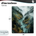 thumbnail image 4 of Stupell Industries Traditional Turquoise Mountain River Bends Canvas Art, 16 x 20, by Franklyn Gregory, 4 of 8