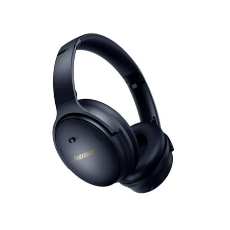 Bose - QuietComfort 45 Wireless Noise Cancelling Over-the-Ear Headphones - Midnight Blue