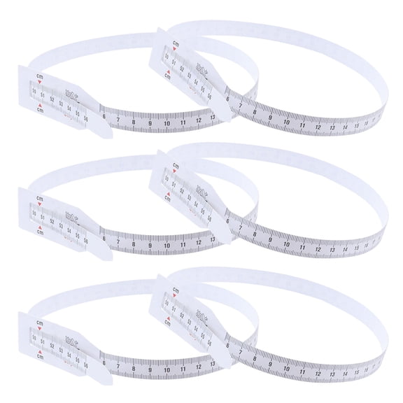 Luxshiny 6Pcs Infant Head Circumference Measuring Tool White Plastic for Parents