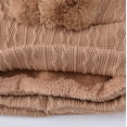 thumbnail image 3 of PIKADINGNIS Knit Warm Winter Bearies for Women Soft Fuzzy Chunky Outdoor Slounchy Skully Cap Intergrated Hats, 3 of 5