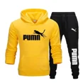 thumbnail image 3 of Chándal de 2 piezas para hombre y mujer, conjunto de Sudadera con capucha y pantalones, ropa deportiva de Hip Hop Y2K, moda de otoño e invierno, novedad, 3 of 5