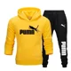 thumbnail image 3 of Chándal de 2 piezas para hombre y mujer, conjunto de Sudadera con capucha y pantalones, ropa deportiva de Hip Hop Y2K, moda de otoño e invierno, novedad, 3 of 5