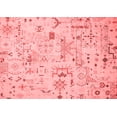 thumbnail image 1 of Ahgly Company Machine Washable Indoor Rectangle Abstract Red Modern Area Rugs, 7' x 9', 1 of 4