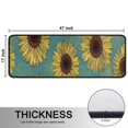 thumbnail image 5 of Kitchen Rugs Sets Of 2,Blue Sunflower Pattern Anti Fatigue Kitchen Mat Rugs Non Slip Washable,Decorative Kitchen Floor Mats for Kitchen,Sink,Laundry,17"x47"+17"x47", 5 of 5