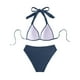 thumbnail image 5 of Traje de baño para mujer, estilo bikini de Europa y América, con efecto lavado, para mujer., 5 of 6