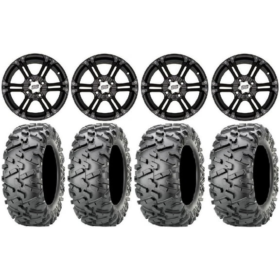 ITP SS212 14" Wheels Black 27" BigHorn 2.0 Tires Honda Pioneer