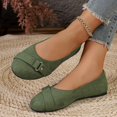 thumbnail image 5 of Willtoo Women’s Metal Buckle Strap Ballet Flats, Round Toe Slip‑on Dress Casual Shoes, Soft Light‑Weight Flat Footwear Office Daily Business Comfortable Walking Shoes, 5 of 5