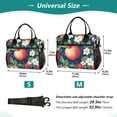 thumbnail image 4 of FORMRS Insulated Lunch Bag for Work School Unisex Large Capacity Cooler with Shoulder Strap, Blue Apple Pattern, 4 of 6