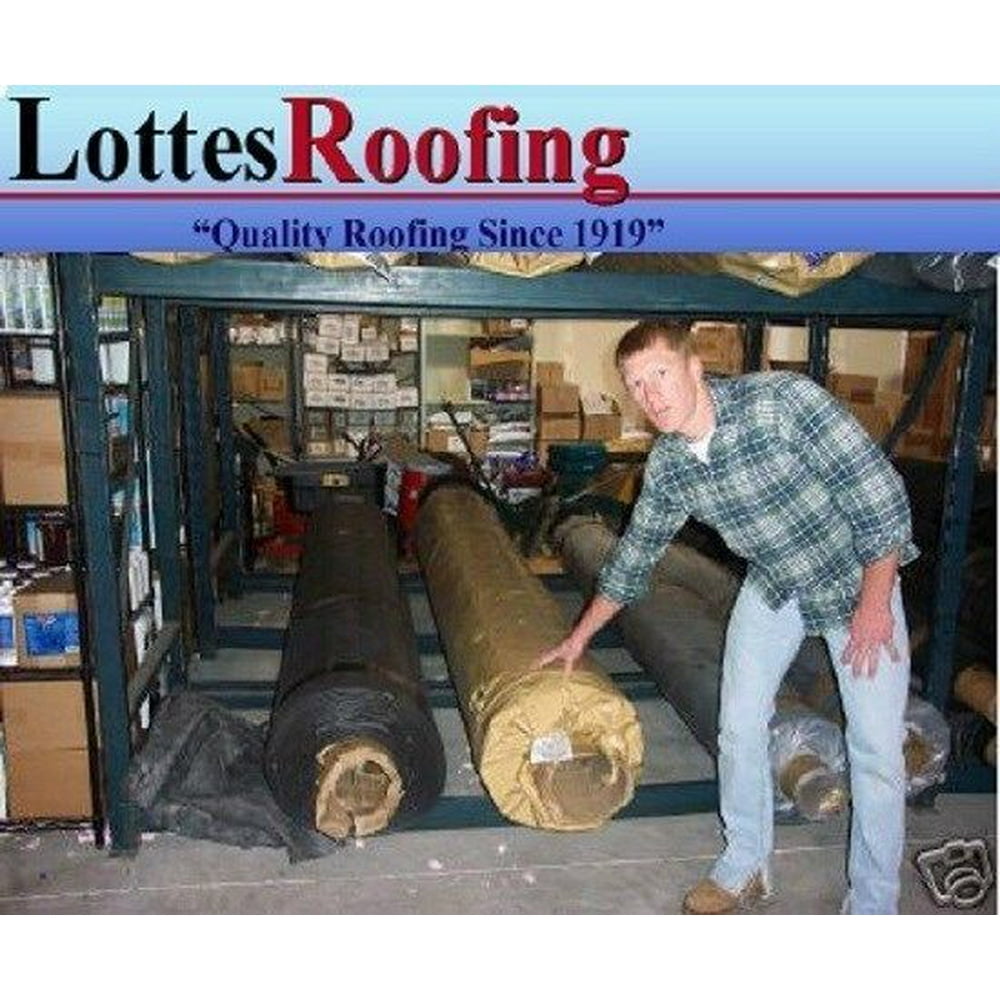 7' x 20' BLACK 45 MIL EPDM RUBBER ROOF ROOFING BY LOTTES COMPANIES
