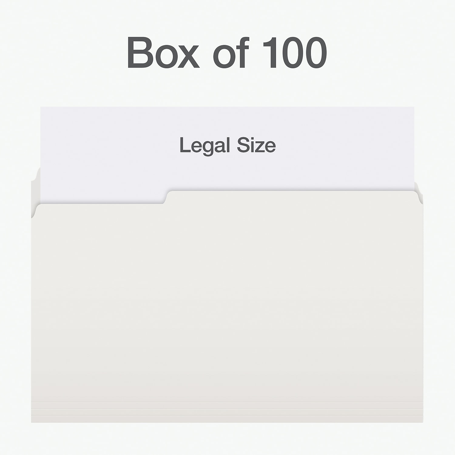 Pendaflex Heavy Duty File Folder 1/3-Cut Tab Assorted Legal Size White 100/Box (1007034)