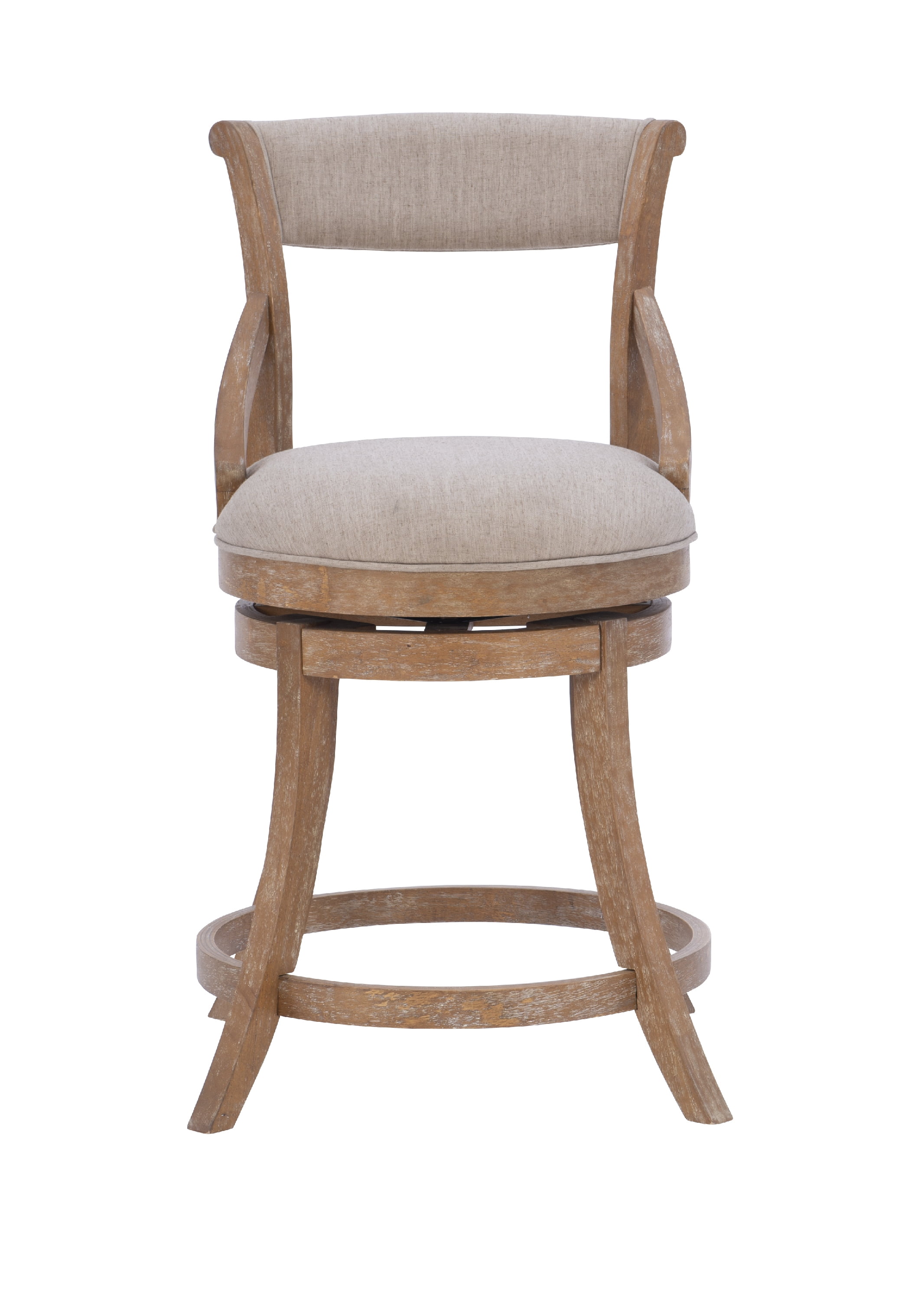 Powell Gemma Bar Stool with 360-Degree Swivel, Beige
