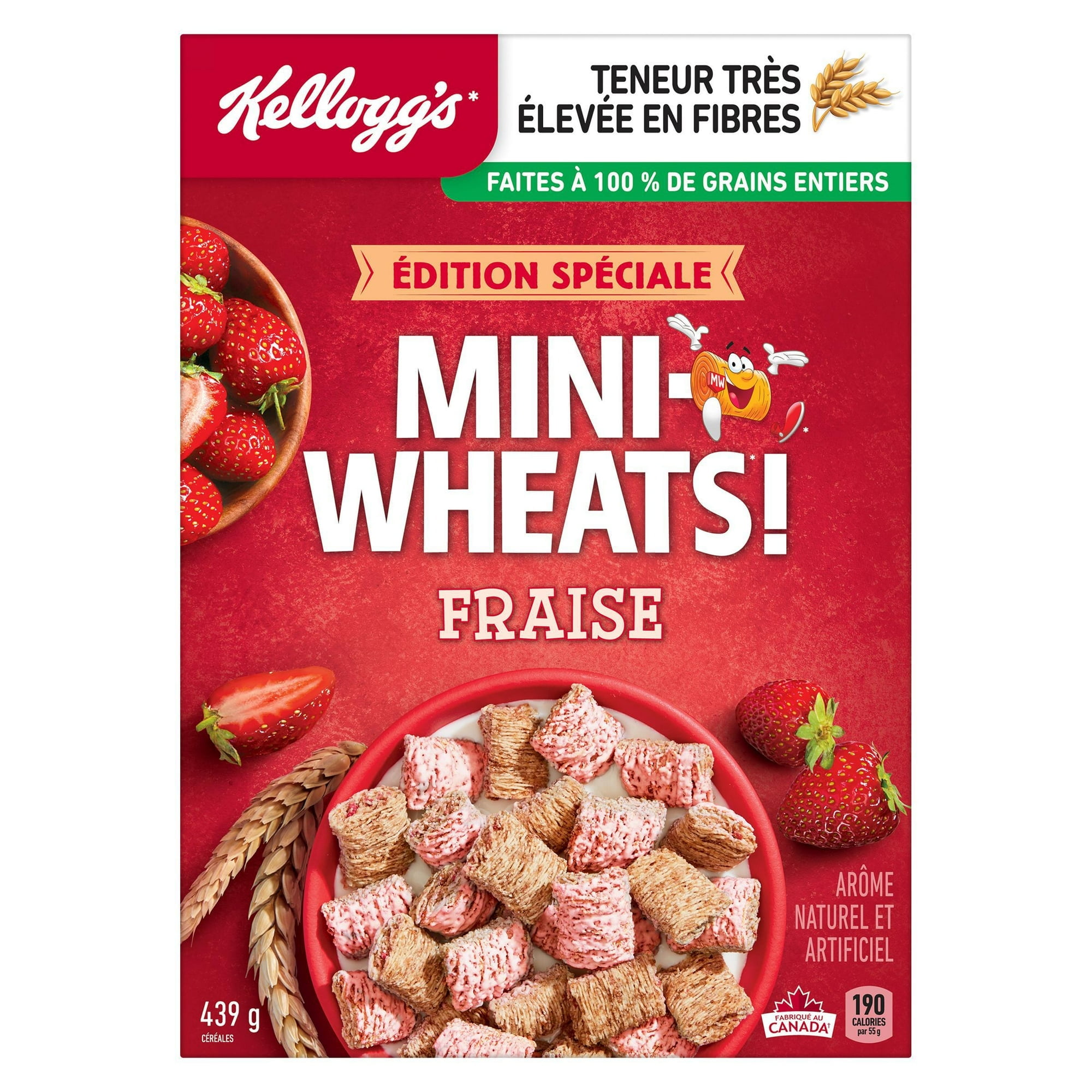 Mini-Wheats* Strawberry Flavour Cereal 439 g