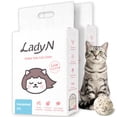 thumbnail image 1 of Bandeja para gatos Lady N, pellet de tofu, fuerte y aglutinante, 8,16 kg, 2 paquetes, 1 of 9