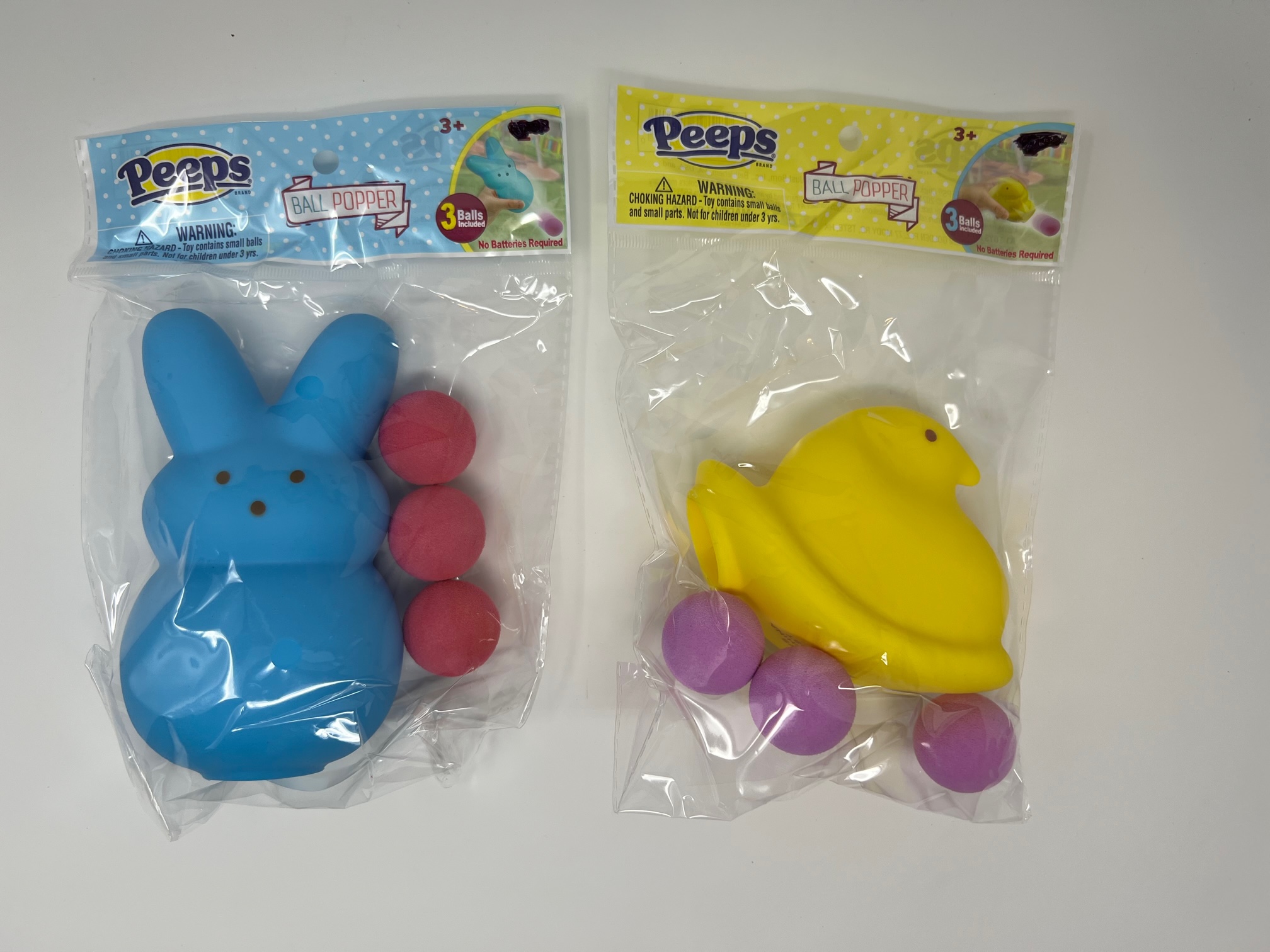 Peeps Popper Toys Pink and Blue
