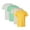 Bright Color 4 Pack, variant on Men’s CVC T-Shirt 52/48 Cotton Polyester Blend Solid Color Plain Tees Bulk Pack for Printing or Everyday Wear (Bright +Dark Color 6 Pack, 2XL)