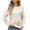 Khaki, variant on HomeGardon Women's Sweaters Sweaters for Women Fashion Loose Print Round- Neck Sweater