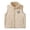 A Khaki, variant on Teen Boys Girls Fleece Vest(3-17), Zip Up Stand Collar Sleeveless Jacket with Pockets Blue 4-5Years
