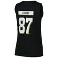 thumbnail image 3 of Women's Levelwear Sidney Crosby Black Pittsburgh Penguins Macy Player Name & Number Tank Top, 3 of 3