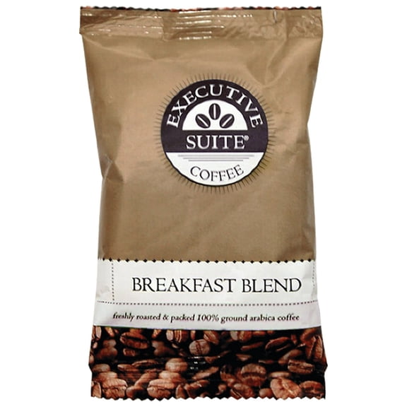 Executive Suite® Breakfast Blend Medium Roast Coffee Packets, 1.5 Oz, Box Of 42