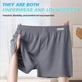 thumbnail image 6 of Mens Silk Underwear, CaiDieNu Mens Boxers, Seamless Cooling Comfortable Silky Loose Fit Boxers for Men, 3 Pack, 6 of 7