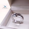thumbnail image 1 of Smoky Quartz / Natural GemStones / Sterling Silver 925 Ring / Rhodium plated / Nickel-Free / MadDuckJewels RG1625sm / Thailand Jewelry, 1 of 3
