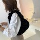 thumbnail image 5 of Bolsa Moda mujer felpa plisada hombro axila invierno bolsos (negro) JShteea Para Estrenar, 5 of 9