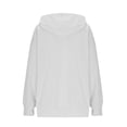 thumbnail image 5 of Guieoi Sweatshirts for Women Plus Size under $10.00 Women's Solid Color Hooded Long-sleeved Loose Tops Sweatshirts Hooded Sweatshirts White Black*Friday/Cyber*Monday, 5 of 6