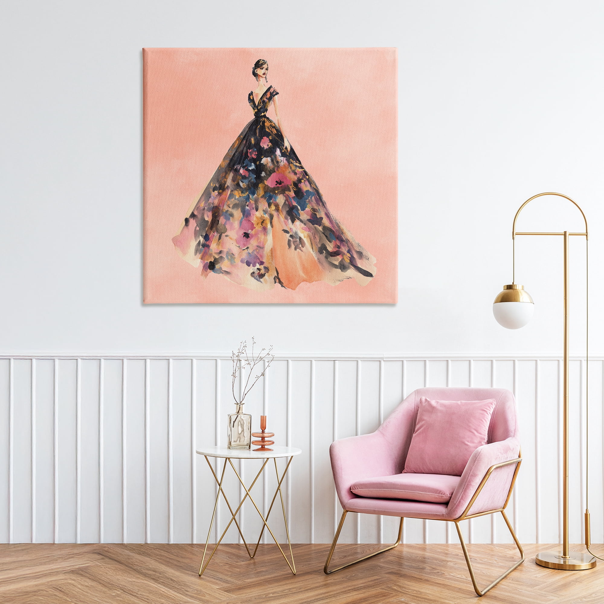 Stupell Industries Rose Gold Night Canvas Wall Art, design by Svetlana Aleynikova