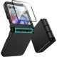 thumbnail image 1 of wonima11 for Motorola Razr 2025/2024 Case with Screen Protector, Hinge Protection [Support Wireless Charging], Soft TPU & Hard PC Dual-Layer Slim Cover, Anti-Scratch for Moto Razr 2025/2024,Black, 1 of 1