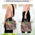 thumbnail image 4 of FORMRS Womens Corduroy Tote Bag Crossbody Shoulder Handbag with Pocket, Dark Floral, 4 of 7
