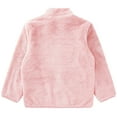 thumbnail image 4 of YONGHS Kids Girls Polar Fleece Jacket Long Sleeve Zipper Outerwear Winter Warm Coat Pink 5-6, 4 of 6