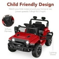 thumbnail image 6 of Best Choice Products 6V Kids Ride-On Truck Car w/ Parent Remote Control, 4-Wheel Suspension, LED Lights - Red, 6 of 8