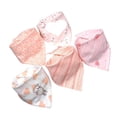 thumbnail image 4 of Babero para bebé, 5 piezas Baberos de baba para bebé Baberos absorbentes de baba Baberos de algodón para bebé Durabilidad extendida, 4 of 8